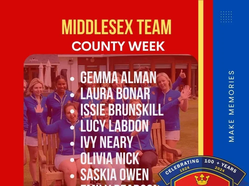 County week Middlesex team