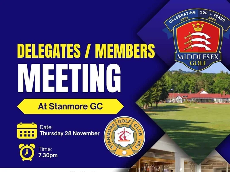 General Meeting at Stanmore GC on the 28th – you are all invited !